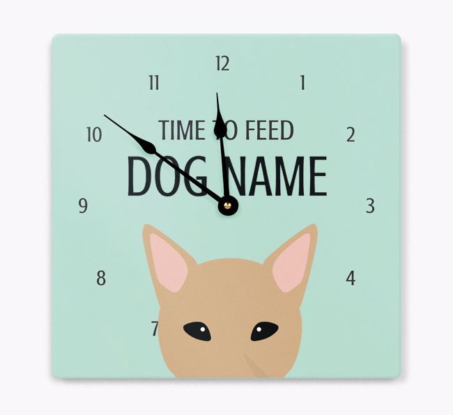 Time To Feed: Personalized {breedFullName} Wall Clock